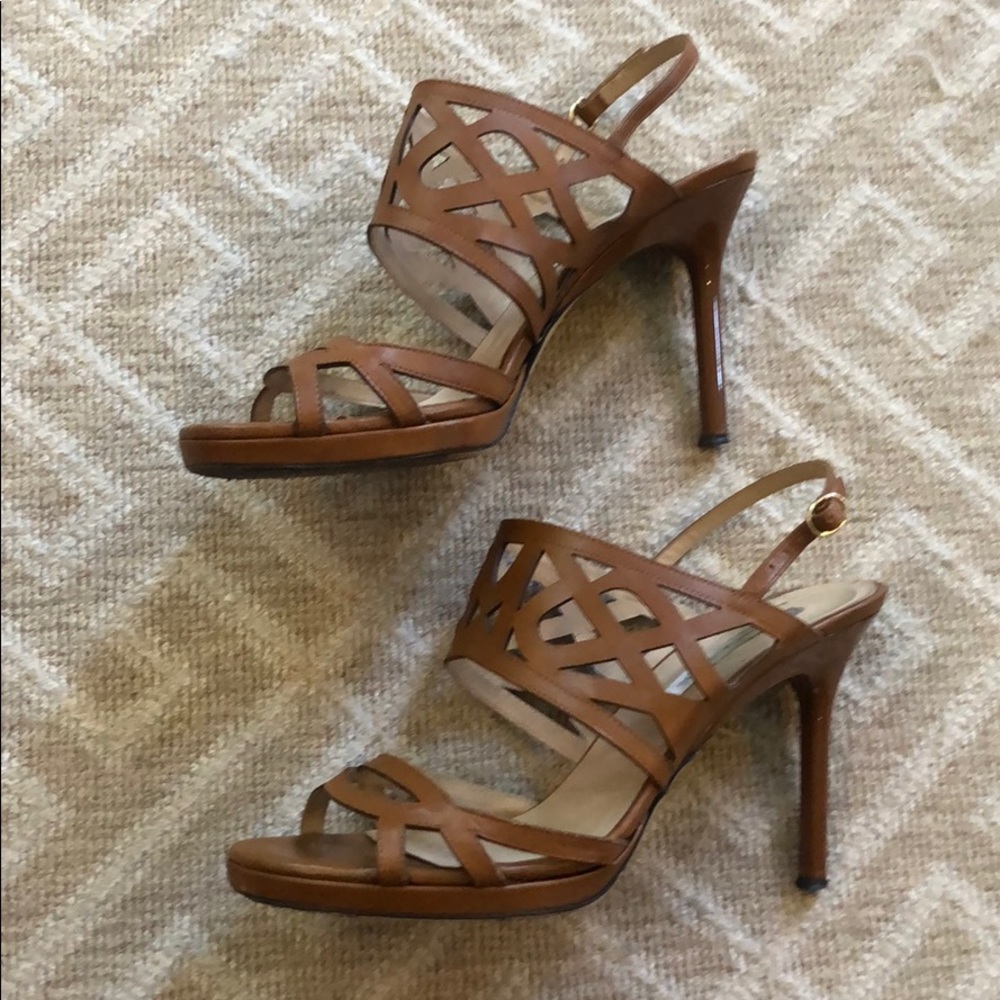 Diane Von Furstenberg Brown Sandal Heels
